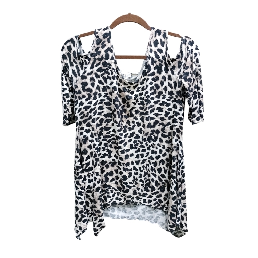 Boston Proper Leopard Print Blouse